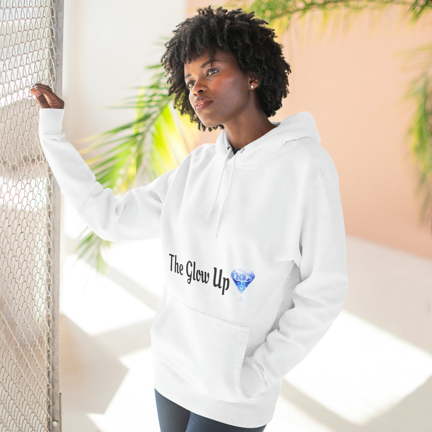 Three-Panel Fleece Hoodie